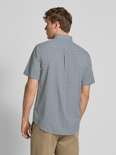 Tommy Hilfiger Regular fit vrijetijdsoverhemd met all-over motief Blauw - 5