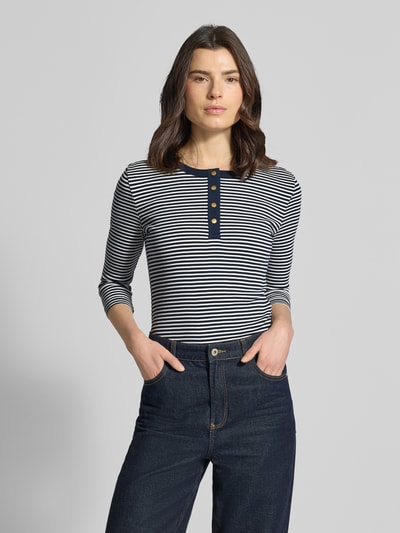 Tommy Hilfiger Slim Fit T-Shirt aus reiner Baumwolle Marine 4