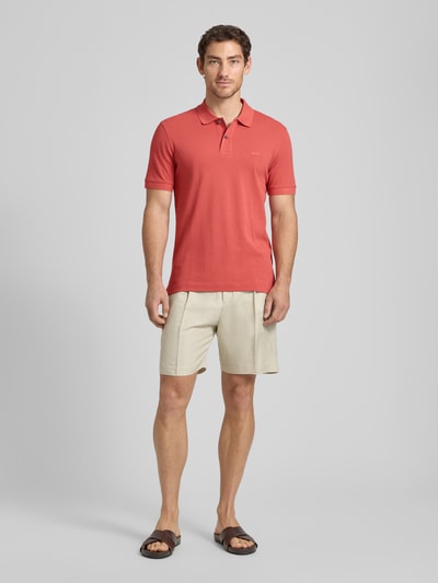BOSS Regular Fit Poloshirt aus reiner Baumwolle Modell 'PALLAS' Rot 1
