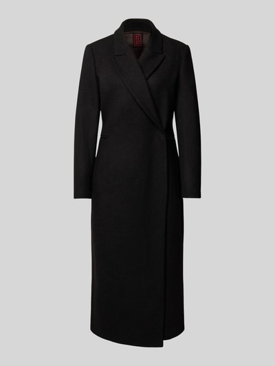 Stefanel Mantel in Wickel-Optik mit Reverskragen Dunkelbraun 2