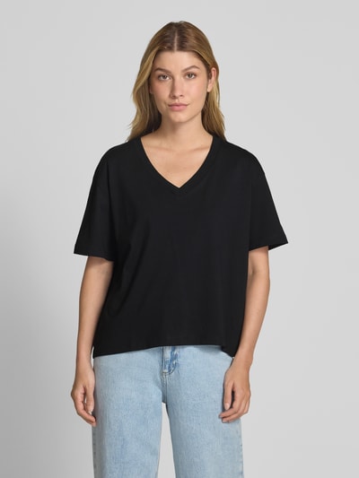 Tom Tailor Denim Boxy Fit T-Shirt aus reiner Baumwolle Black 4