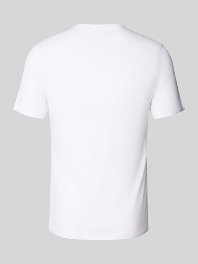 HUGO T-Shirt mit Label-Print im 3er-Pack Marine 3