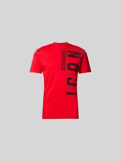 Dsquared2 Slim Fit T-Shirt aus reiner Baumwolle Rot 2