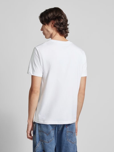 Tom Tailor Denim T-Shirt mit Rundhalsausschnitt Weiss 5