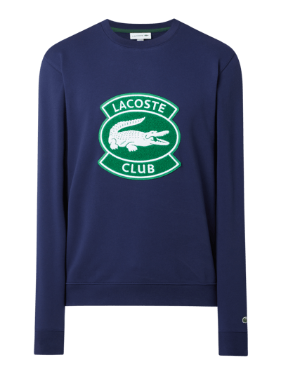 Lacoste Bluza z logo Ciemnoniebieski 2