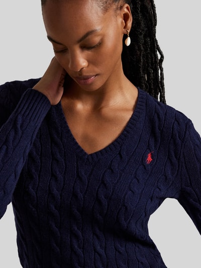 Polo Ralph Lauren Regular Fit Pullover aus Woll-Mix mit Kaschmir-Anteil Marine 3