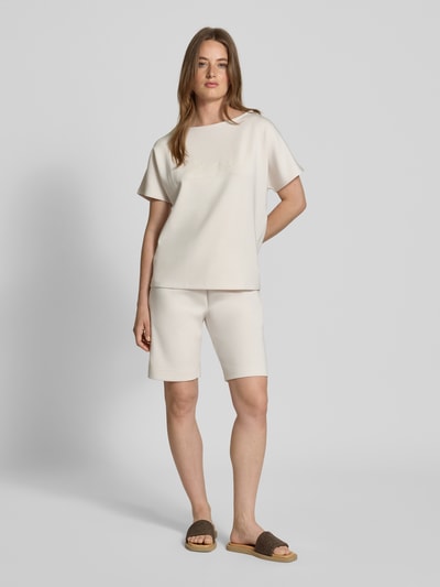 Christian Berg Woman Sweatshorts met elastische band Ecru - 1