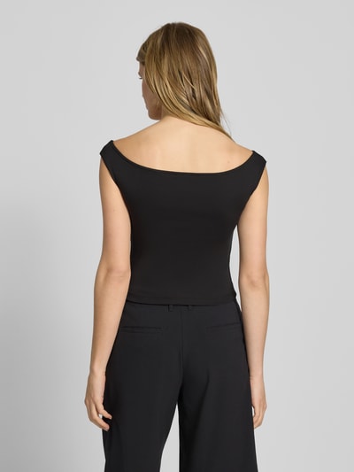 Tommy Jeans Slim fit top van katoenmix Zwart - 5