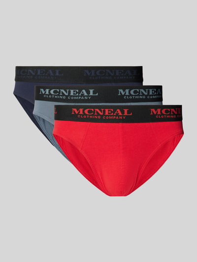 MCNEAL Slip mit Label-Bund im 3er-Pack Rot 1