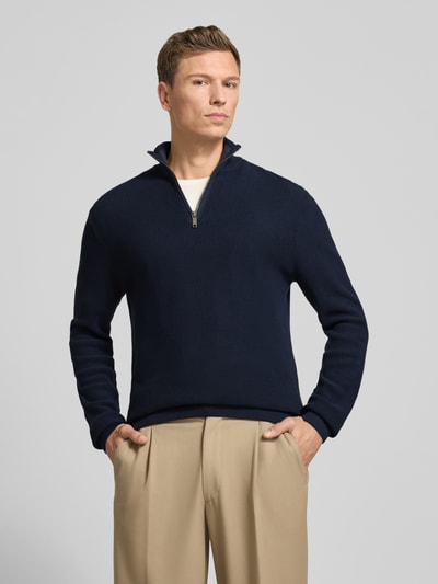 MCNEAL Sweter z dzianiny ze stójką Granatowy 4