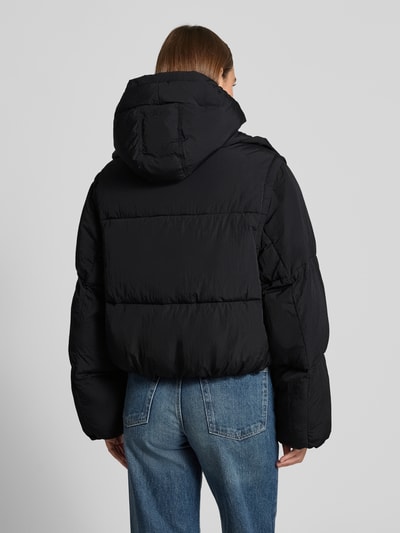 BOSS Orange Regular fit gewatteerd jack met afneembare sjaal en mouwen, model 'POLALA Zwart - 5