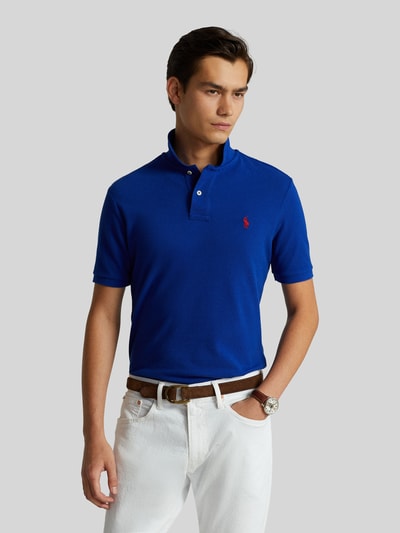 Polo Ralph Lauren Koszulka polo o kroju slim fit z czystej bawełny Królewski niebieski 4