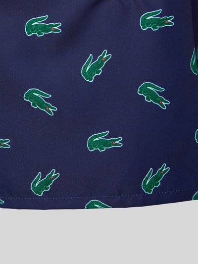 Lacoste Zwembroek met elastische band Donkerblauw - 2