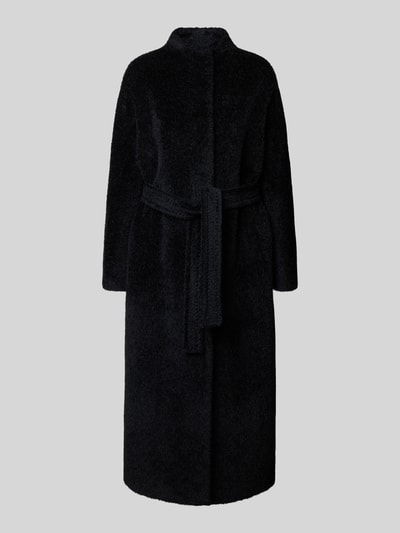 Max Mara Studio Płaszcz wełniany z mieszanki wełny z alpaki model ‘FERITO’ Czarny 2