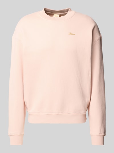 BLKVIS Sweatshirt met labelstitching Oudroze - 2