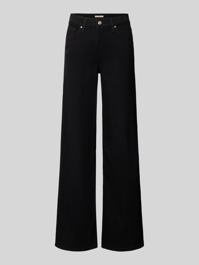 Levi's® 300 Wide Leg Jeans van katoenmix model '318' Zwart - 1