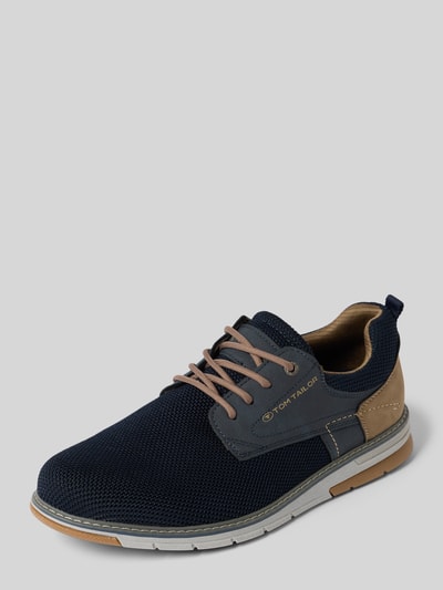 Tom Tailor Low Top Sneaker mit Lederoptik-Details Modell 'DYLAN' Marine 1