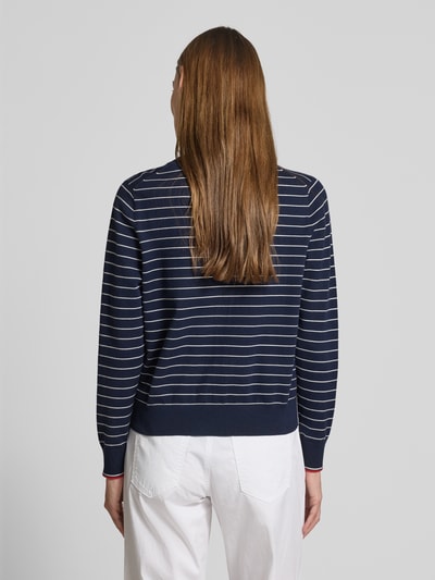 Tommy Hilfiger Regular fit gebreid jack van katoenmix Marineblauw - 5