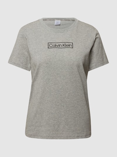 Calvin Klein Underwear T-Shirt mit Label-Stickereien Silber Melange 2