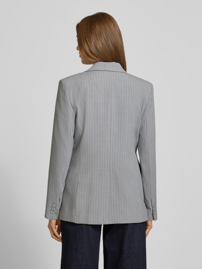 Mango Regular Fit Blazer mit Viskose-Anteil Hellgrau 5