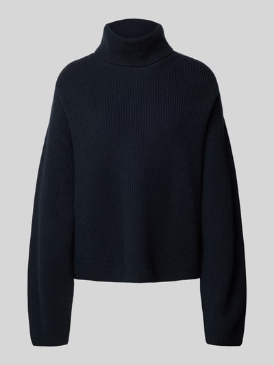 Style Icon Collection Rollkragenpullover mit Rippstrickmuster aus Wolle - curated by Maja Weyhe Dunkelblau 2