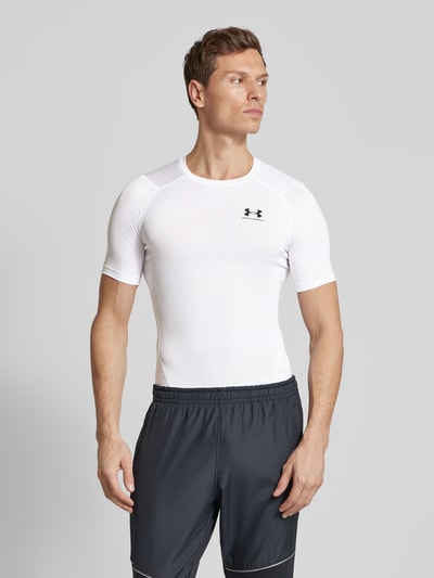 Under Armour T-Shirt mit Label-Print Weiss 4