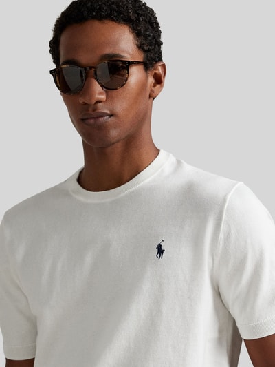 Polo Ralph Lauren Slim Fit T-Shirt aus reiner Baumwolle Weiss 3