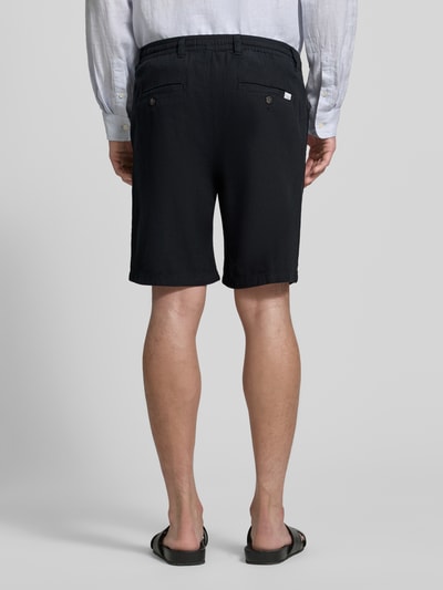 Selected Homme Slim Fit Bermudas aus Baumwoll-Leinen-Mix Modell 'BRODY' Black 5