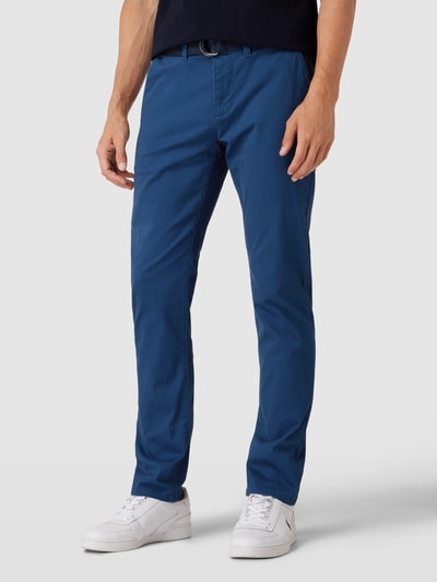 MCNEAL Stoffen broek met Franse steekzakken Oceaanblauw - 4