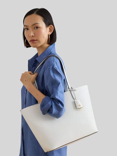 Lauren Ralph Lauren Dwustronna torba shopper z karabińczykiem Biały 1