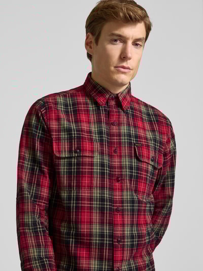 Polo Ralph Lauren Classic Fit Freizeithemd mit Kentkragen und Brusttaschen Rot 3