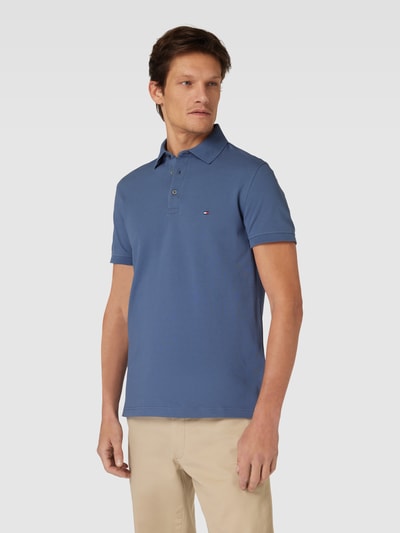 Tommy Hilfiger Koszulka polo o kroju slim fit ze wzorem w paski model ‘1985’ Jeansowy niebieski 4