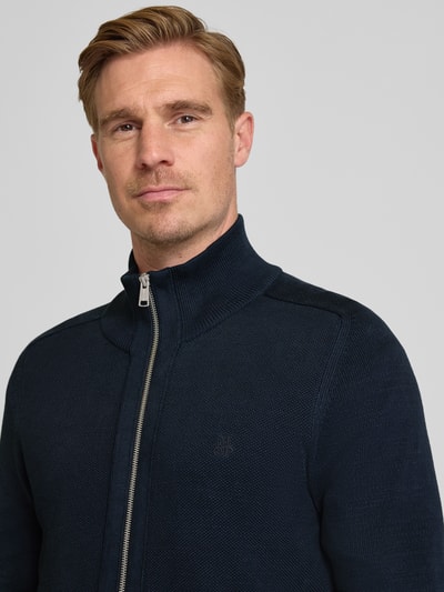 Marc O'Polo Regular fit gebreid jack van puur katoen Marineblauw - 3