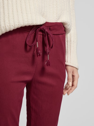 ZABAIONE Sweatpants met deelnaden Rood - 3