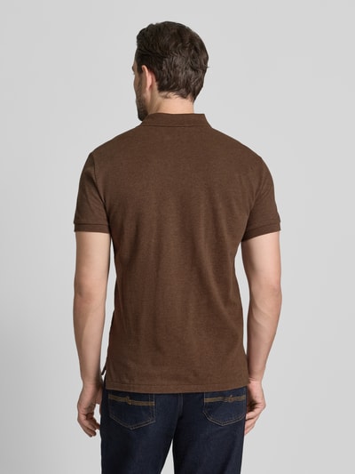 Polo Ralph Lauren Poloshirt met labelstitching Lichtbruin - 5