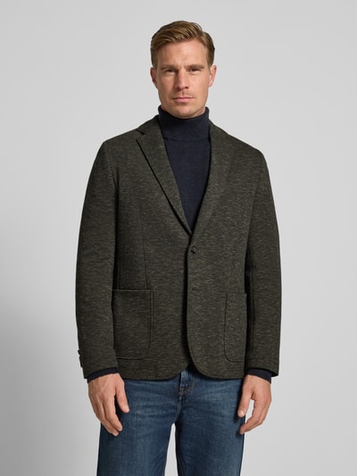 camel active Regular fit 2-knoops colbert met reverskraag Olijfgroen - 4