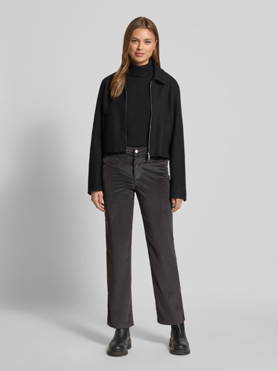 s.Oliver RED LABEL Regular fit corduroy broek met 5-pocketmodel Antraciet - 1