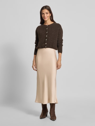 Vila Maxirok met elastische band, model 'VIELLETTE' Beige - 1