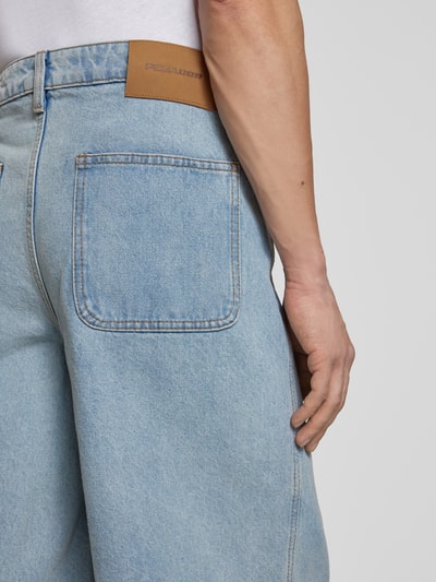 Pegador Bermuda met labelstitching, model 'KOLAR JORTS' Jeansblauw - 3