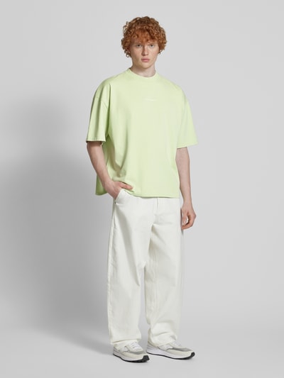Pegador Oversized T-Shirt mit Label-Print Mint 1