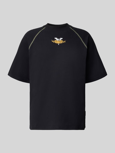 CARLO COLUCCI Oversized T-Shirt mit Label-Print Black 2