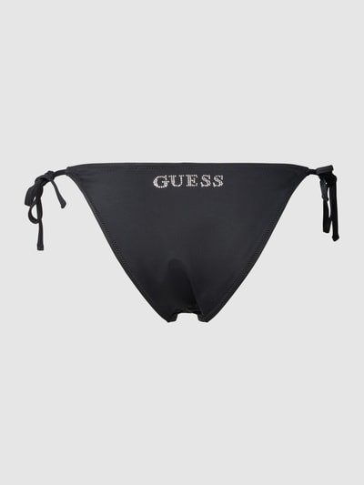 Guess Figi bikini z detalem z logo Czarny 3