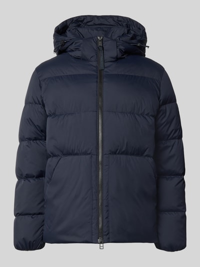 Marc O'Polo Regular Fit Daunenjacke mit Kapuzenkragen Dunkelblau 1