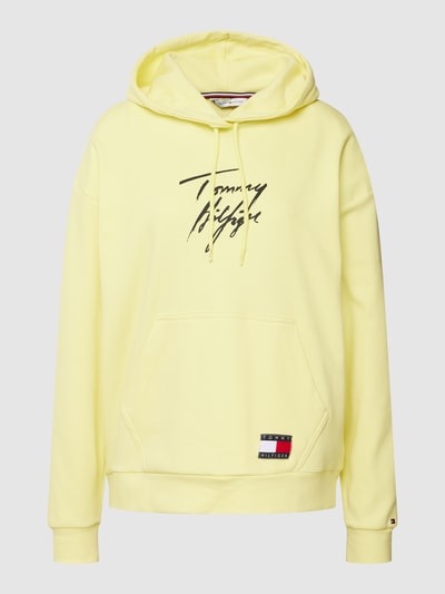 TOMMY HILFIGER Hoodie met labelprint, model 'Tommy 85 Hoodie LWK' Lichtgeel - 2