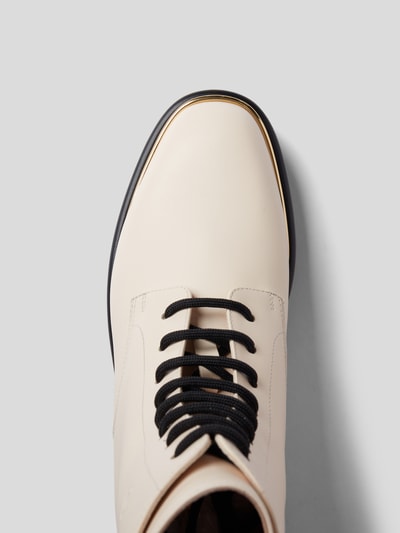 Bally Schnürboots mit Label-Prägung Beige 6