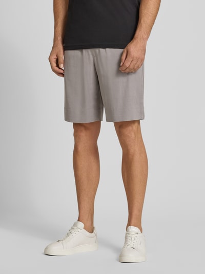 CK Calvin Klein Szorty z elastycznym pasem i kieszeniami z tyłu Kamienny 4