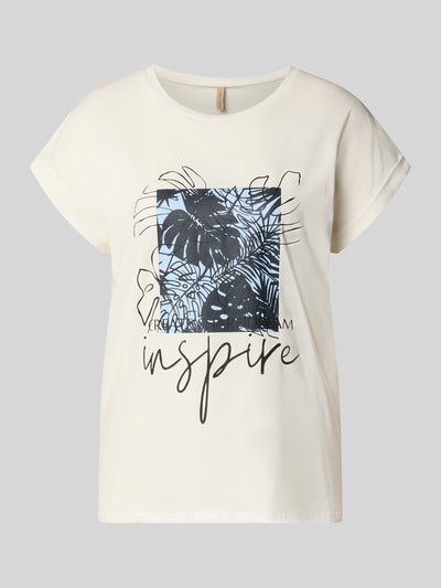 Soyaconcept T-Shirt mit fixiertem Ärmelaufschlag Modell 'RINA' Marine 2