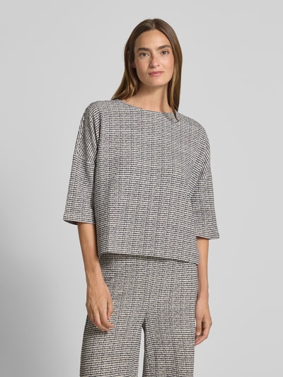 Christian Berg Woman T-Shirt mit überschnittenen Schultern Dunkelblau 4