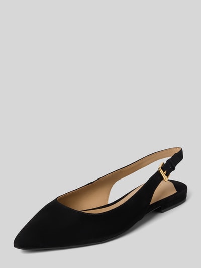 Lauren Ralph Lauren Ballerinas mit Dornschließe Modell 'LONDYN' Black 1