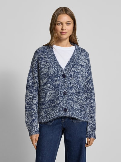 Fynch-Hatton Kardigan o dwukolorowym designie Granatowy 4